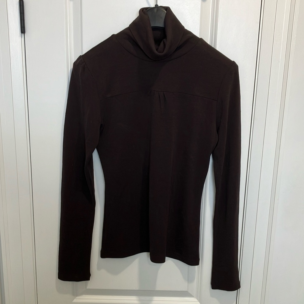 Pink Tartan Brown Turtleneck Sweater